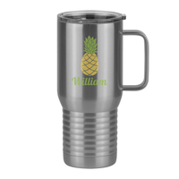 Thumbnail for Personalized Beach Fun Travel Coffee Mug Tumbler with Handle (20 oz) - Pineapple - Right View