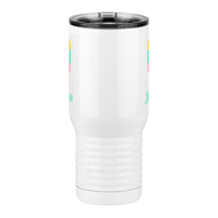 Thumbnail for Personalized Beach Fun Travel Coffee Mug Tumbler with Handle (20 oz) - Popsicle - Front View