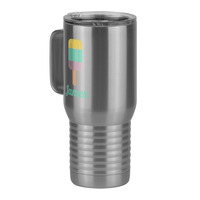 Thumbnail for Personalized Beach Fun Travel Coffee Mug Tumbler with Handle (20 oz) - Popsicle - Front Left View