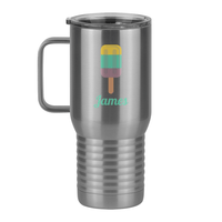 Thumbnail for Personalized Beach Fun Travel Coffee Mug Tumbler with Handle (20 oz) - Popsicle - Left View