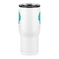Thumbnail for Personalized Beach Fun Travel Coffee Mug Tumbler with Handle (20 oz) - Seashell - Front View