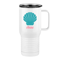 Thumbnail for Personalized Beach Fun Travel Coffee Mug Tumbler with Handle (20 oz) - Seashell - Right View