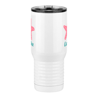 Thumbnail for Personalized Beach Fun Travel Coffee Mug Tumbler with Handle (20 oz) - Starfish - Front View