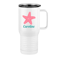 Thumbnail for Personalized Beach Fun Travel Coffee Mug Tumbler with Handle (20 oz) - Starfish - Right View