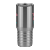 Thumbnail for Personalized Beach Fun Travel Coffee Mug Tumbler with Handle (20 oz) - Starfish - Front View