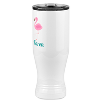 Thumbnail for Personalized Beach Fun Pilsner Tumbler (20 oz) - Flamingo - Front Left View