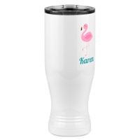 Thumbnail for Personalized Beach Fun Pilsner Tumbler (20 oz) - Flamingo - Front Right View