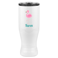 Thumbnail for Personalized Beach Fun Pilsner Tumbler (20 oz) - Flamingo - Right View
