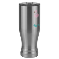 Thumbnail for Personalized Beach Fun Pilsner Tumbler (20 oz) - Flamingo - Front Right View