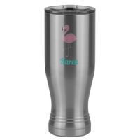 Thumbnail for Personalized Beach Fun Pilsner Tumbler (20 oz) - Flamingo - Left View