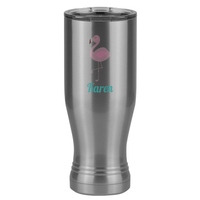 Thumbnail for Personalized Beach Fun Pilsner Tumbler (20 oz) - Flamingo - Right View