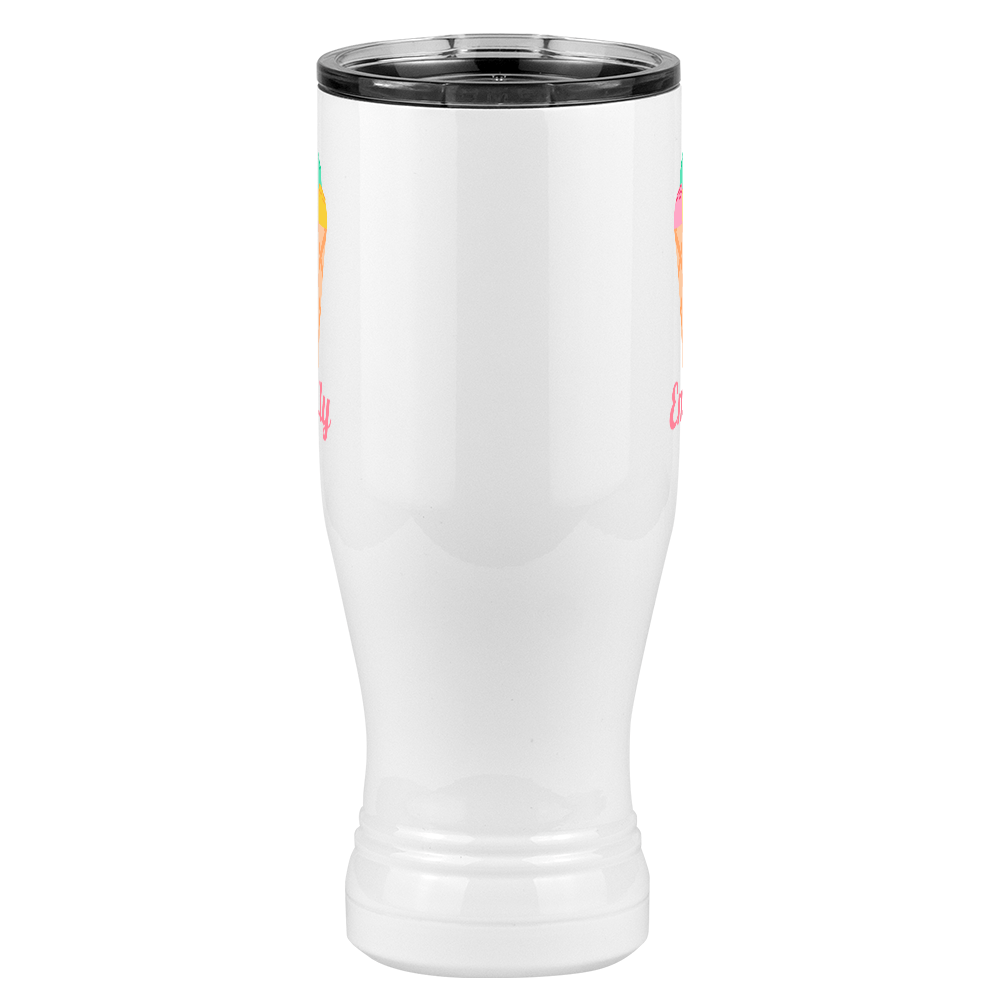 Personalized Beach Fun Pilsner Tumbler (20 oz) - Ice Cream Cone - Front View