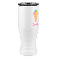 Thumbnail for Personalized Beach Fun Pilsner Tumbler (20 oz) - Ice Cream Cone - Front Right View
