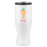 Thumbnail for Personalized Beach Fun Pilsner Tumbler (20 oz) - Ice Cream Cone - Left View
