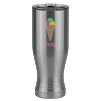 Thumbnail for Personalized Beach Fun Pilsner Tumbler (20 oz) - Ice Cream Cone - Left View