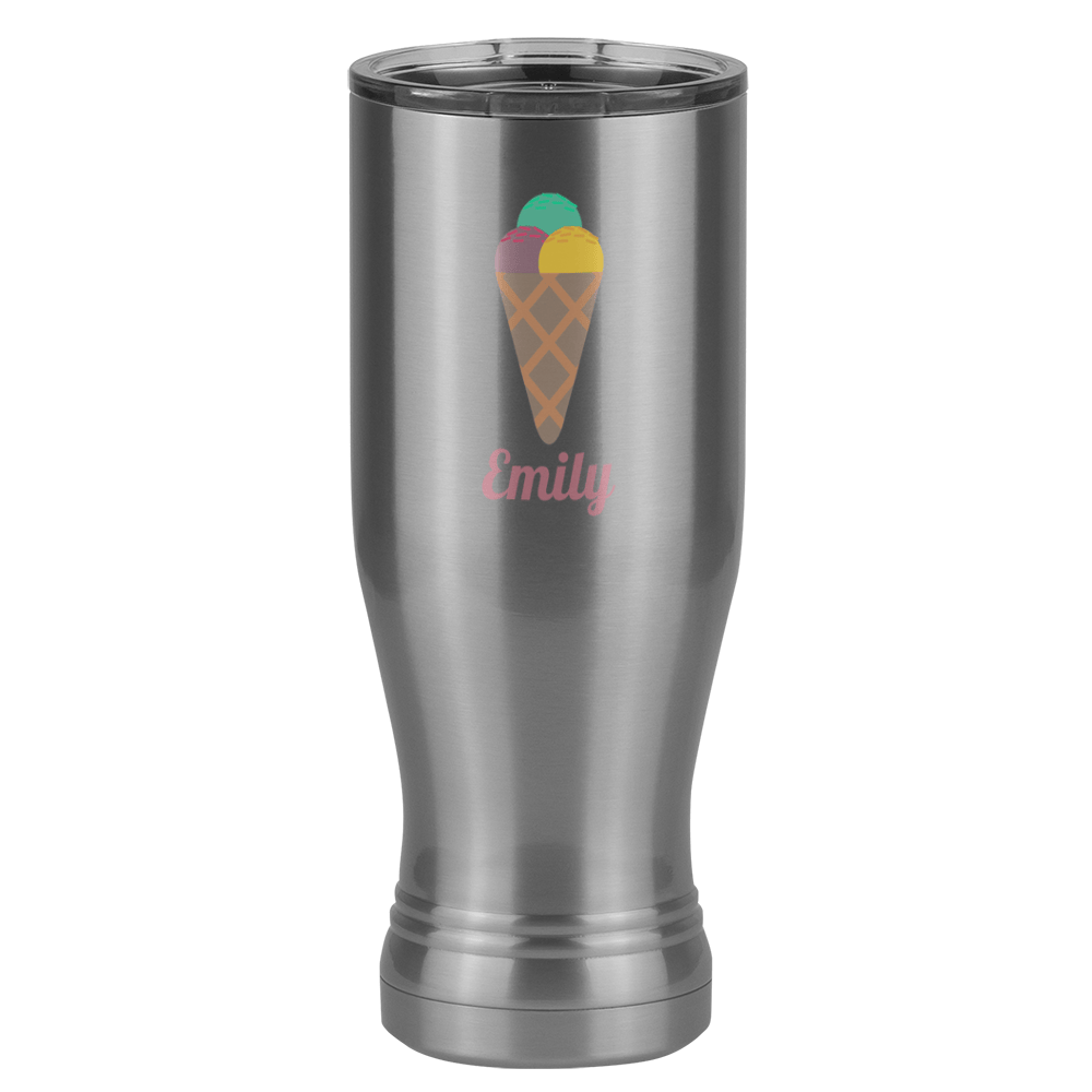 Personalized Beach Fun Pilsner Tumbler (20 oz) - Ice Cream Cone - Right View