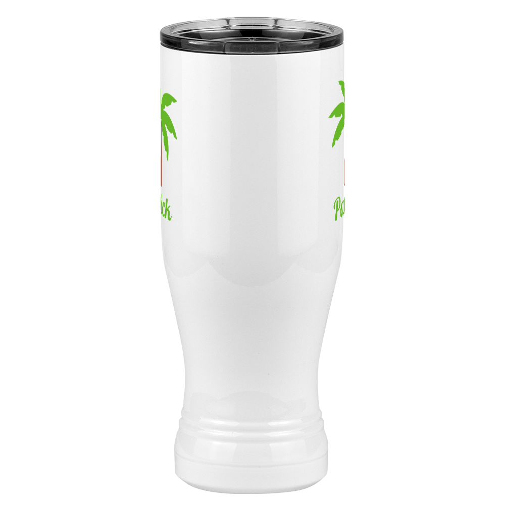 Personalized Beach Fun Pilsner Tumbler (20 oz) - Palm Tree - Front View