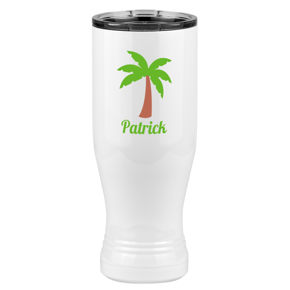 Personalized Beach Fun Pilsner Tumbler (20 oz) - Palm Tree - Left View