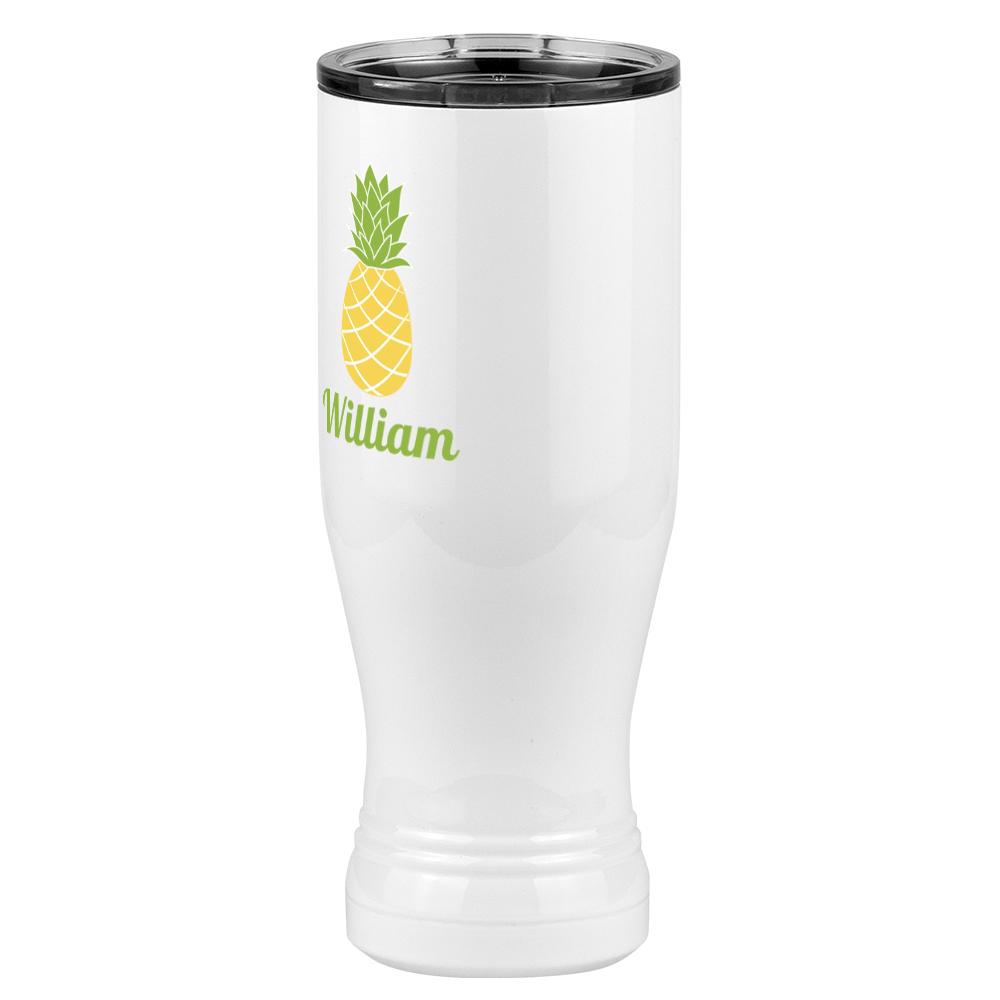Personalized Beach Fun Pilsner Tumbler (20 oz) - Pineapple - Front Left View
