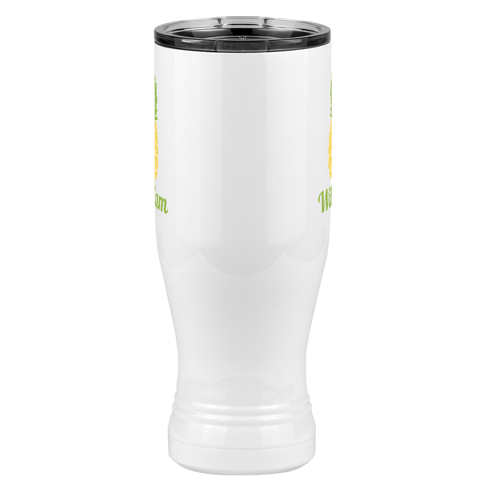 Personalized Beach Fun Pilsner Tumbler (20 oz) - Pineapple - Front View