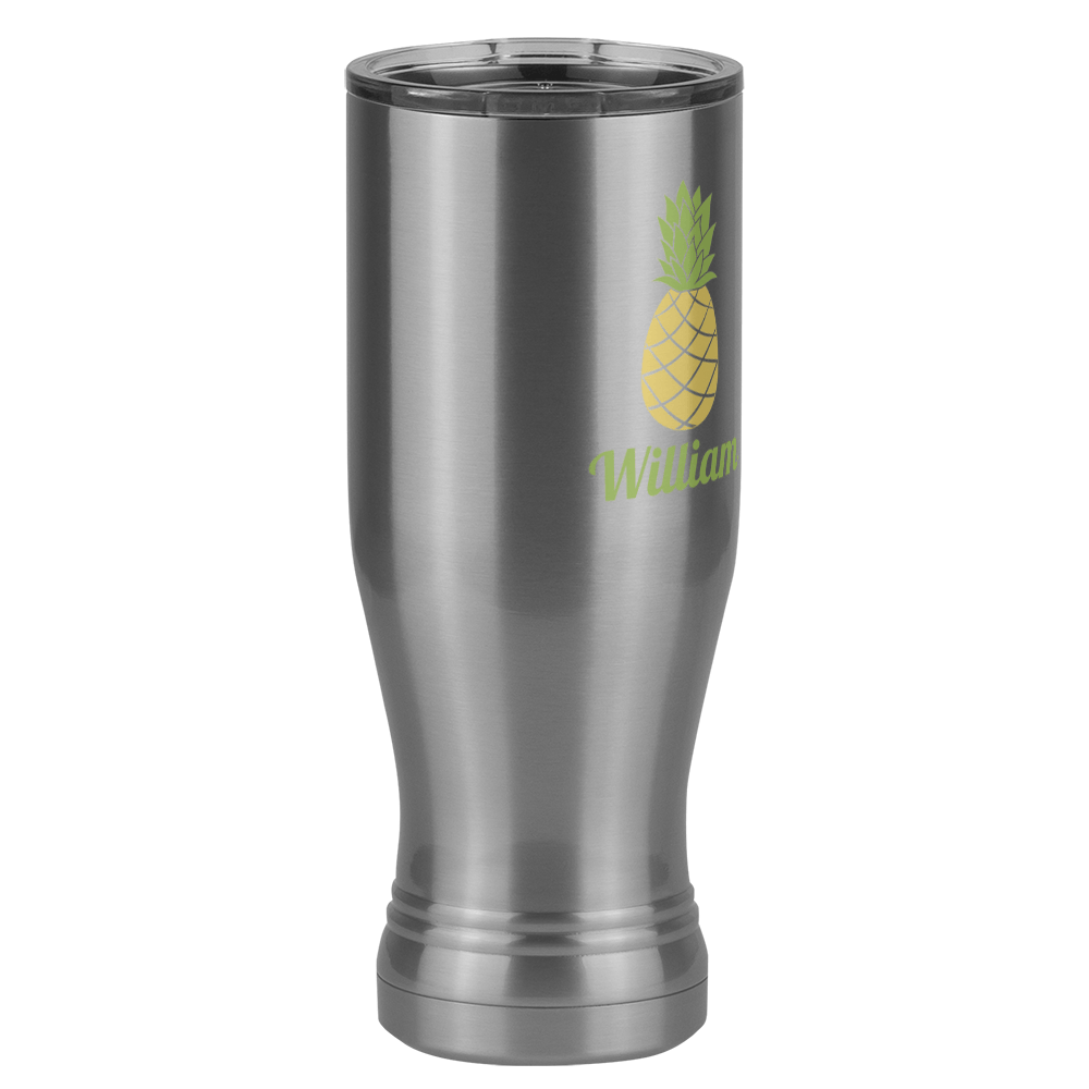 Personalized Beach Fun Pilsner Tumbler (20 oz) - Pineapple - Front Right View