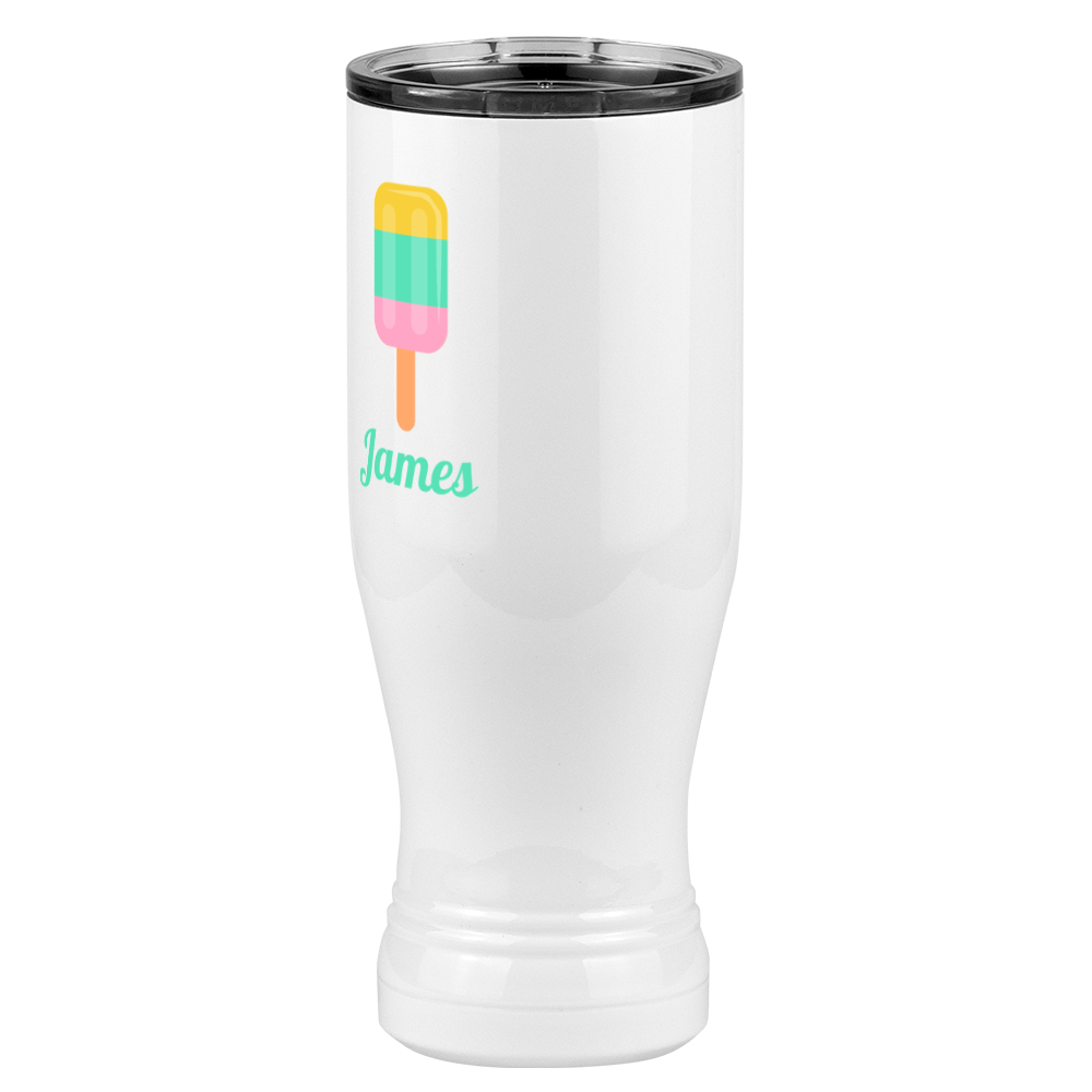Personalized Beach Fun Pilsner Tumbler (20 oz) - Popsicle - Front Left View