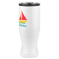 Thumbnail for Personalized Beach Fun Pilsner Tumbler (20 oz) - Sailboat - Front Left View