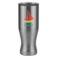 Thumbnail for Personalized Beach Fun Pilsner Tumbler (20 oz) - Sailboat - Right View