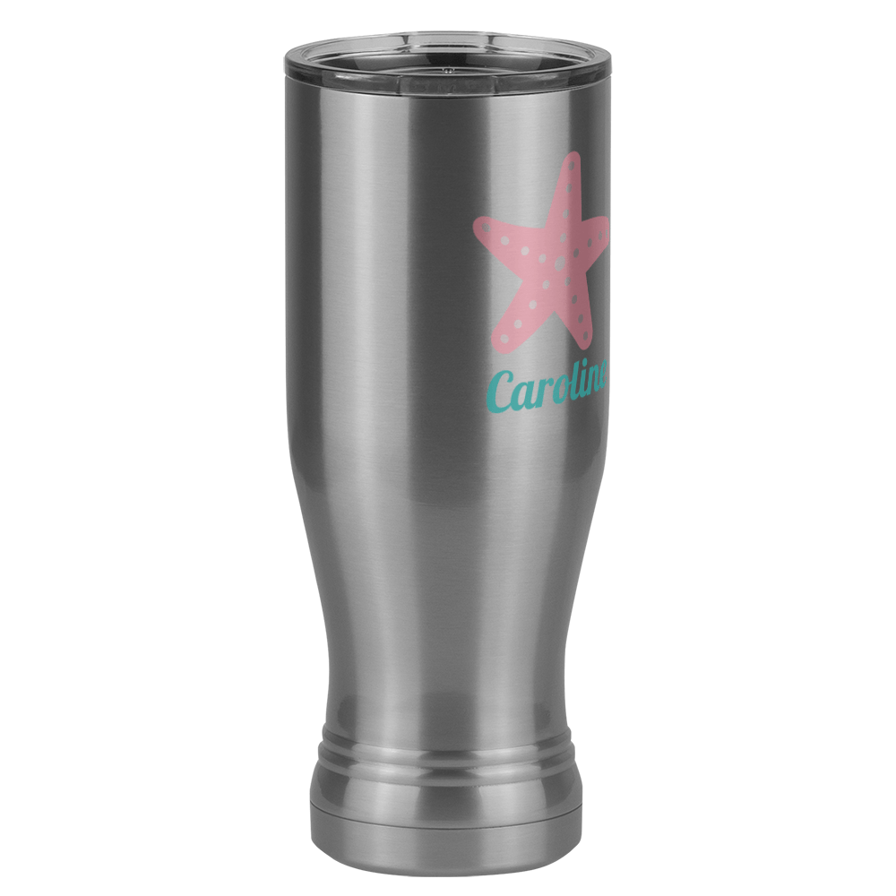 Personalized Beach Fun Pilsner Tumbler (20 oz) - Starfish - Front Right View