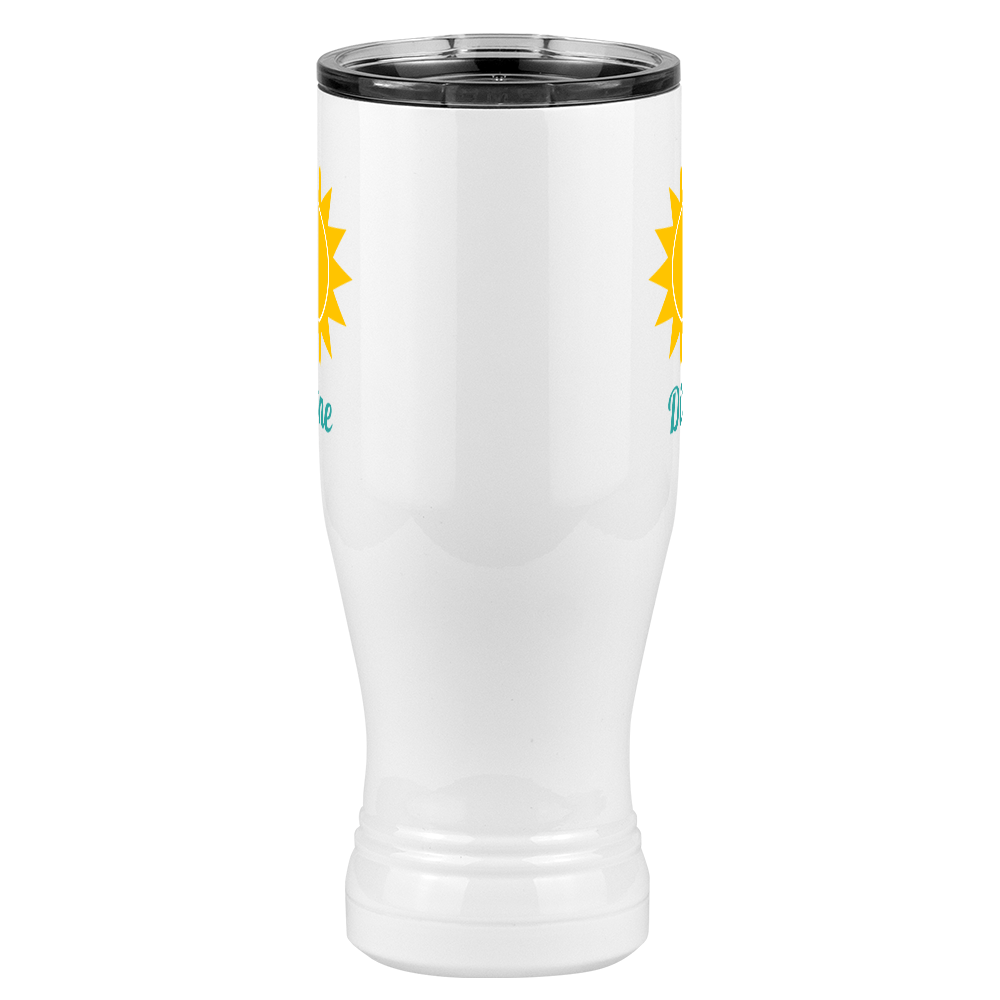 Personalized Beach Fun Pilsner Tumbler (20 oz) - Sun - Front View
