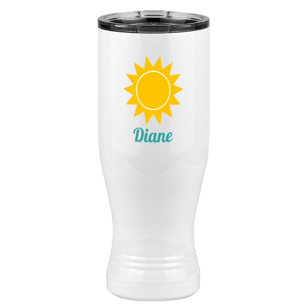 Personalized Beach Fun Pilsner Tumbler (20 oz) - Sun - Left View