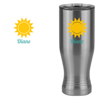 Thumbnail for Personalized Beach Fun Pilsner Tumbler (20 oz) - Sun - Design View