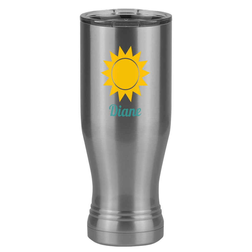 Personalized Beach Fun Pilsner Tumbler (20 oz) - Sun - Left View