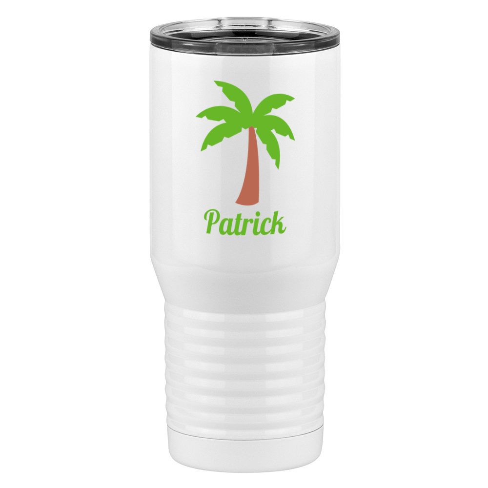 Personalized Beach Fun Tall Travel Tumbler (20 oz) - Palm Tree - Right View