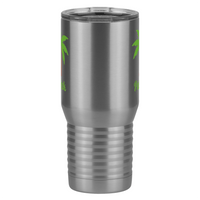 Thumbnail for Personalized Beach Fun Tall Travel Tumbler (20 oz) - Palm Tree - Front View