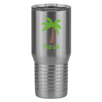 Thumbnail for Personalized Beach Fun Tall Travel Tumbler (20 oz) - Palm Tree - Right View