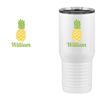 Thumbnail for Personalized Beach Fun Tall Travel Tumbler (20 oz) - Pineapple - Design View