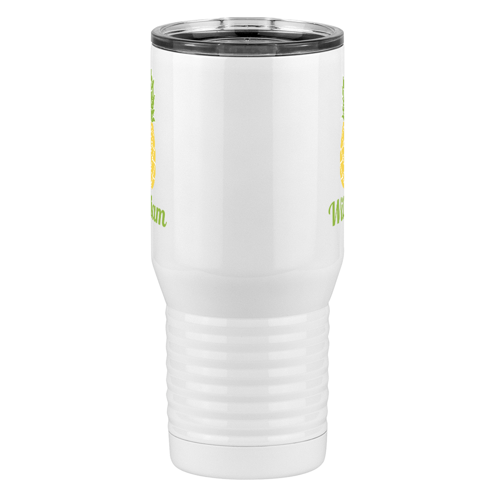 Personalized Beach Fun Tall Travel Tumbler (20 oz) - Pineapple - Front View