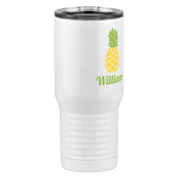 Thumbnail for Personalized Beach Fun Tall Travel Tumbler (20 oz) - Pineapple - Front Right View