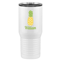 Thumbnail for Personalized Beach Fun Tall Travel Tumbler (20 oz) - Pineapple - Left View