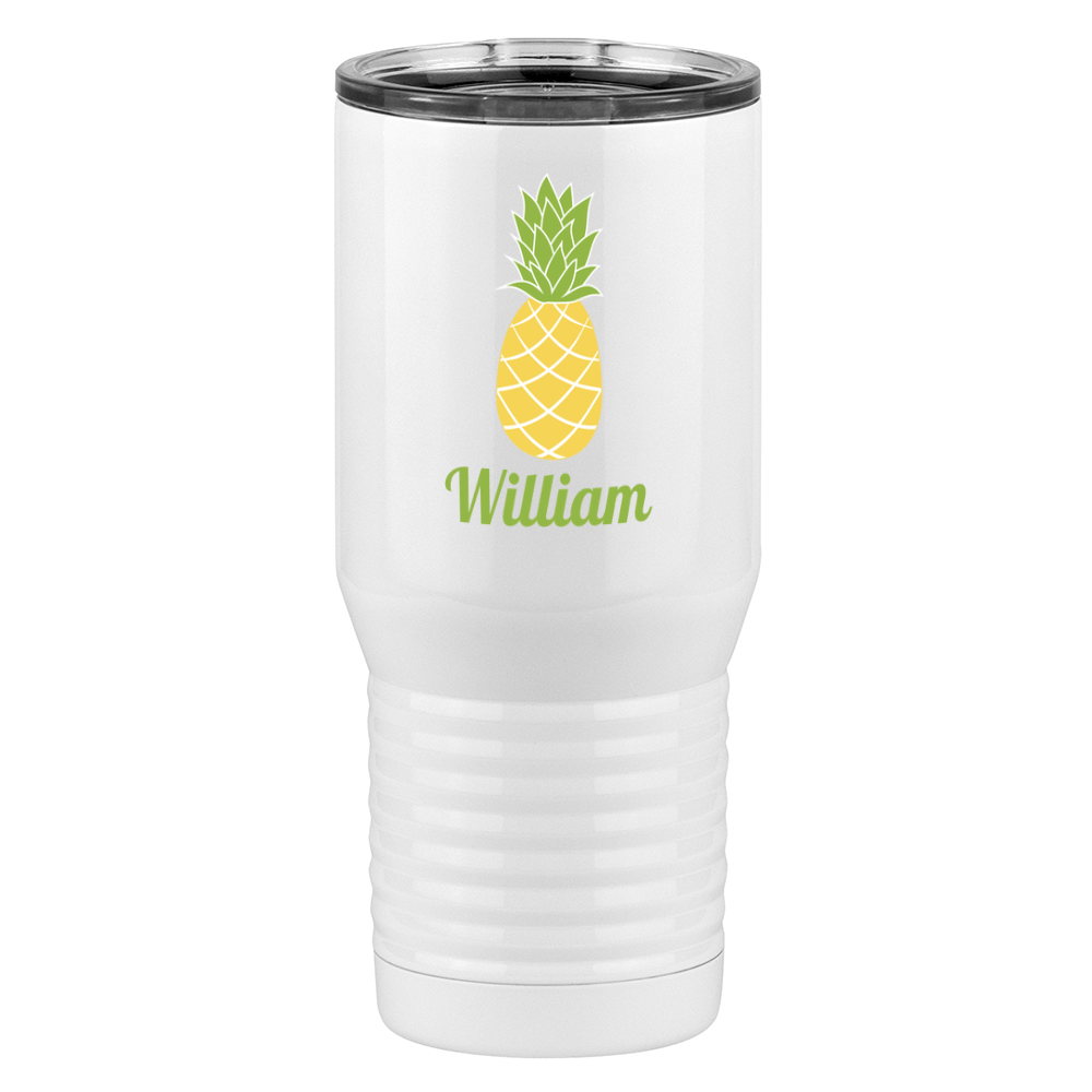 Personalized Beach Fun Tall Travel Tumbler (20 oz) - Pineapple - Right View