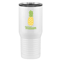 Thumbnail for Personalized Beach Fun Tall Travel Tumbler (20 oz) - Pineapple - Right View