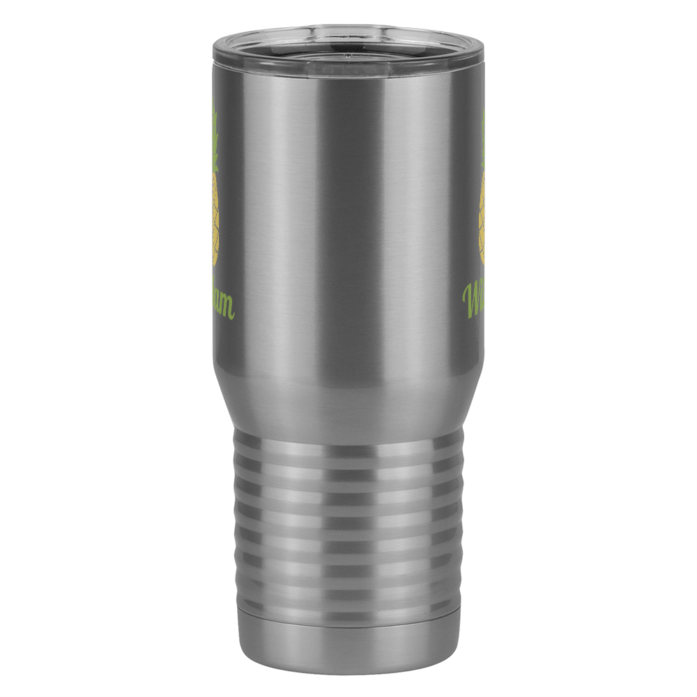 Personalized Beach Fun Tall Travel Tumbler (20 oz) - Pineapple - Front View