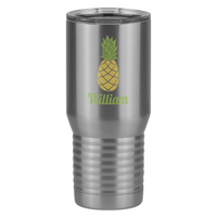Thumbnail for Personalized Beach Fun Tall Travel Tumbler (20 oz) - Pineapple - Left View