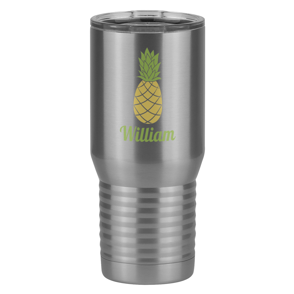 Personalized Beach Fun Tall Travel Tumbler (20 oz) - Pineapple - Right View