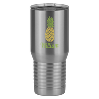 Thumbnail for Personalized Beach Fun Tall Travel Tumbler (20 oz) - Pineapple - Right View