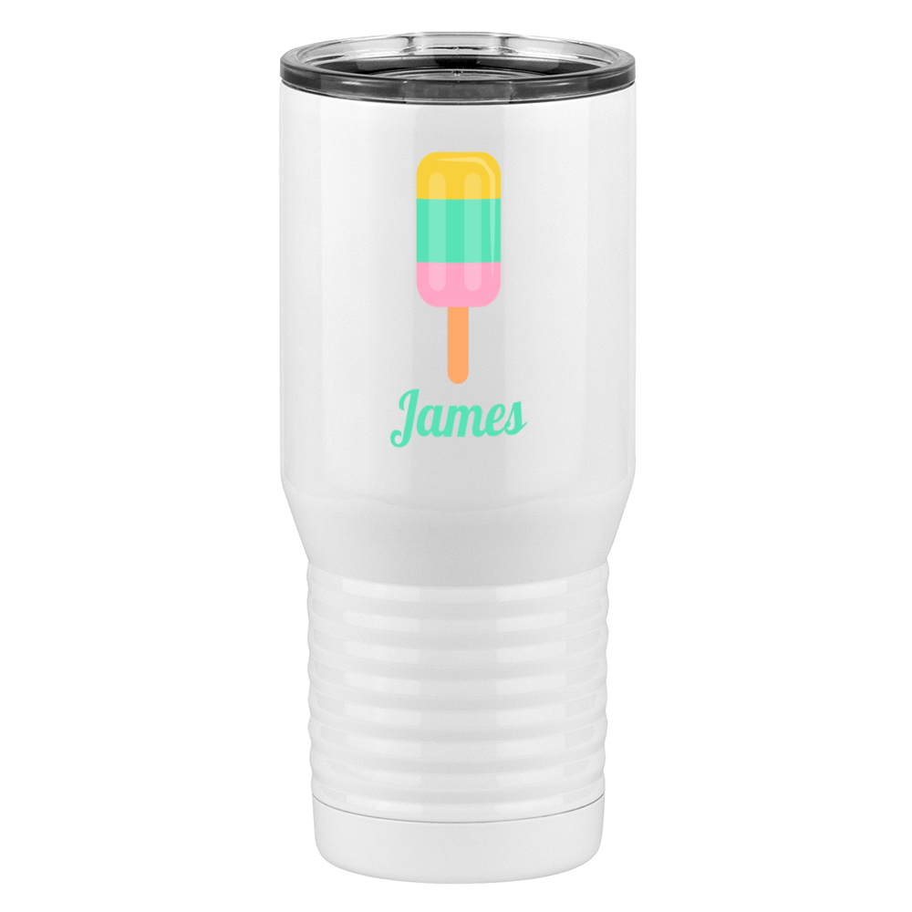 Personalized Beach Fun Tall Travel Tumbler (20 oz) - Popsicle - Right View