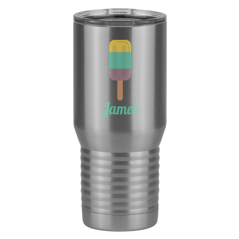 Personalized Beach Fun Tall Travel Tumbler (20 oz) - Popsicle - Right View