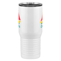 Thumbnail for Personalized Beach Fun Tall Travel Tumbler (20 oz) - Sailboat - Front View