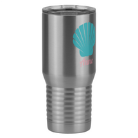 Thumbnail for Personalized Beach Fun Tall Travel Tumbler (20 oz) - Seashell - Front Right View